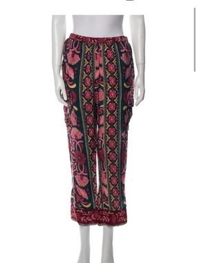 Farm Rio seashell tapestry pants